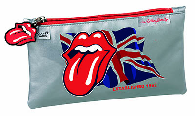 Rolling Stones Flat Pencil Case/Makeup Bag REDUCED (was 11.95)
